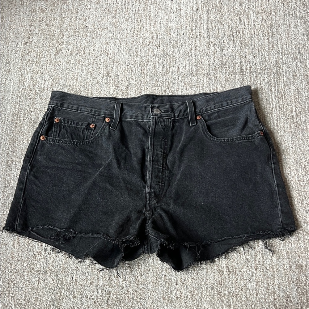 Levi’s Black Denim Women Shorts